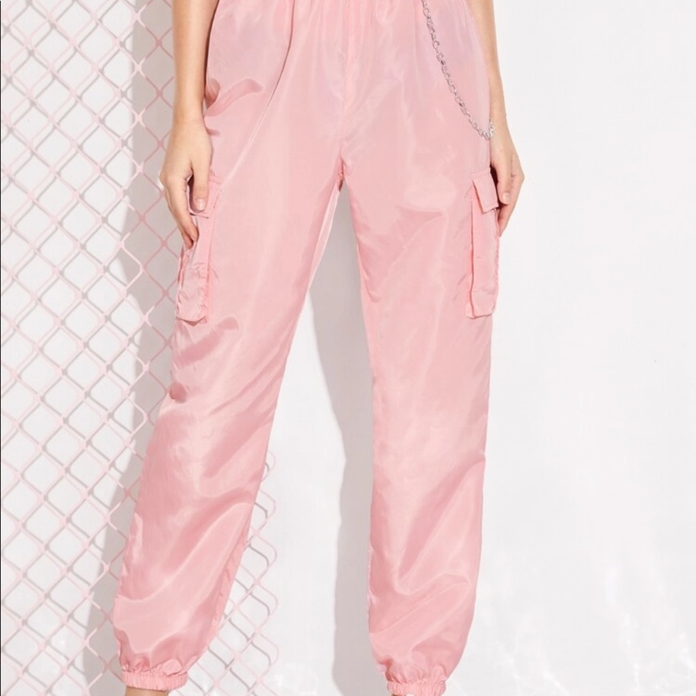 Baby Pink Cargo Pants